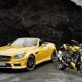 DucatiStreetfighter-Mercedes-SLK55AMG-001