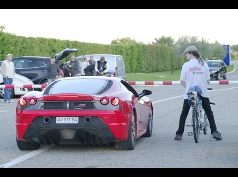 Bisiklet ile 333km hıza çıktı ve Ferrari’yi geçti