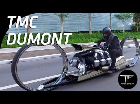 Uçak motoru ile göbeksiz jantlı motosiklet
