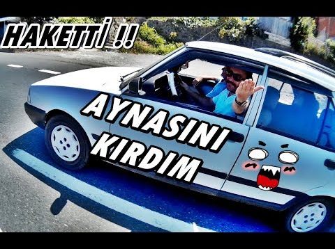 Küfür etti diye arabanın aynasını kıran motorcu
