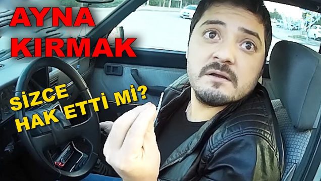 Ayna kıran bir motorcu daha. Motorlar sağdan mı gider?