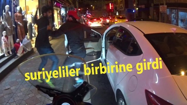 İki Suriye’linin kavgası kask kamerasında