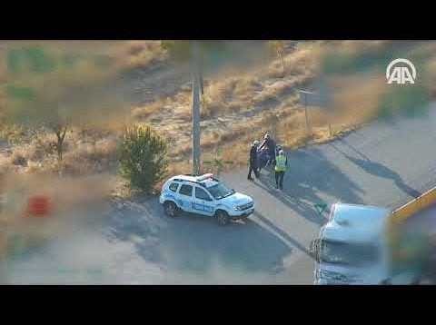 Motorcu Polis Helikopterinin Radarından Kaçamadı