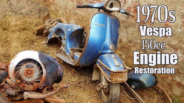 1970 Model Vespa scooter restorasyonu