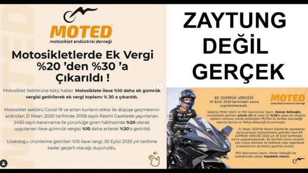 Dalga Geçer Gibi Motosiklete Ek Vergi Açıklaması